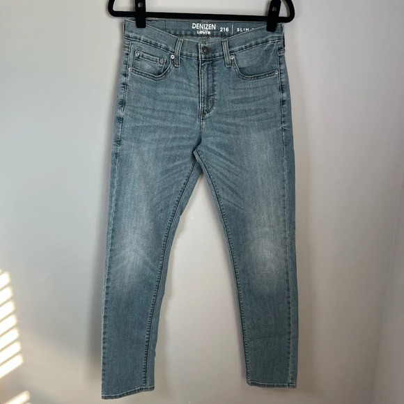 Denizen Levi's Men's 216 Slim Fit Jeans Light Blue Wash Denim Stretch Size 30x32 - Picture 1 of 10